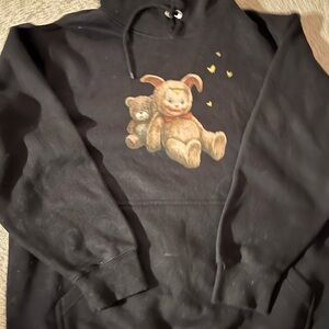 Black Graphic Sweatshirt